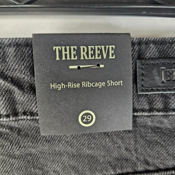 The Reeve Blank NYC Black Denim Short Women High Rise Ribcage Size 29 Distressed - Picture 5 of 10